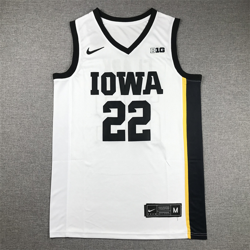 Men Iowa Hawkeye #22 Clark White Nike 2024 NBA Jersey